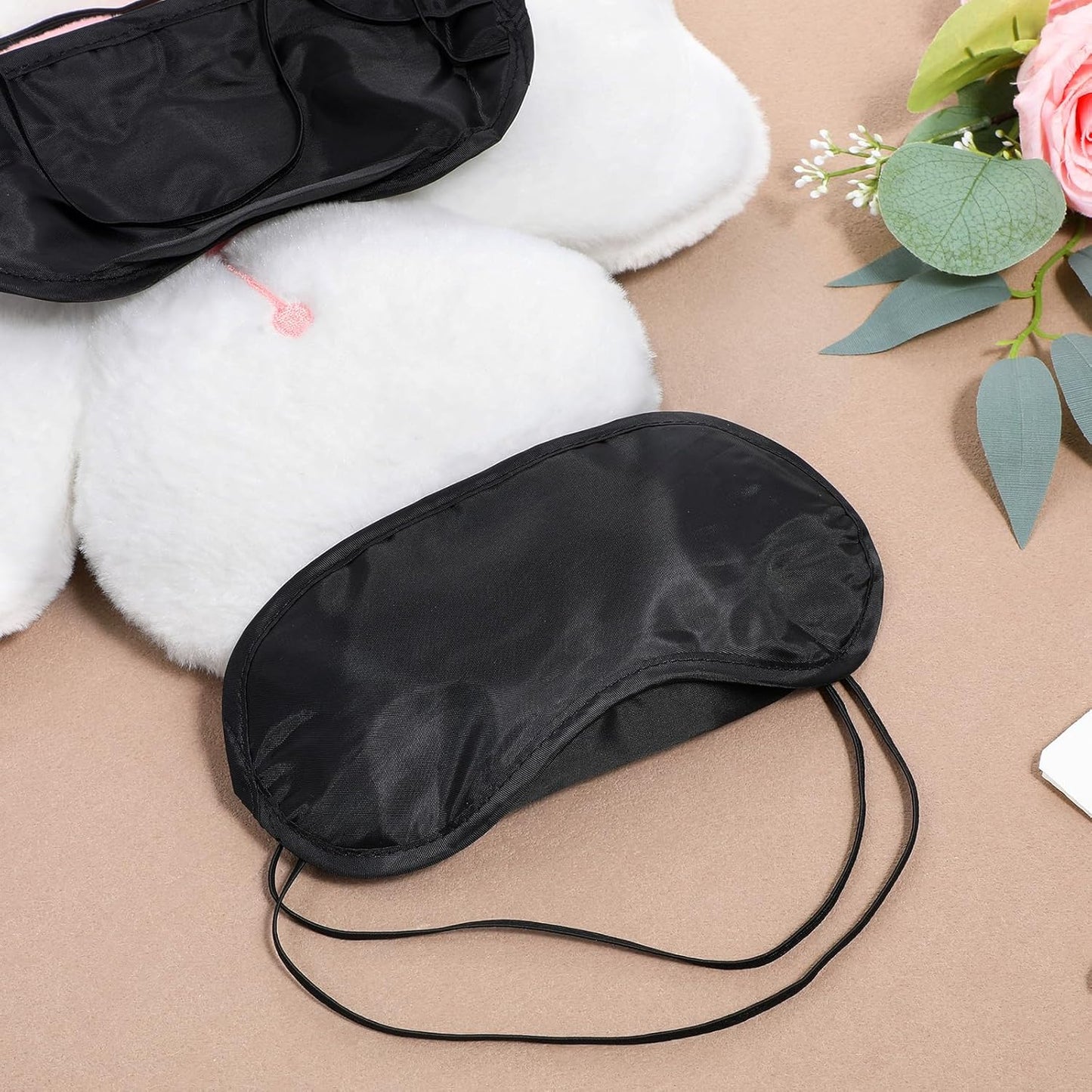10 Pack Sleep Mask Eye Mask Blindfold, Soft Sleeping Masks with Nose Pad and Adjustable Strap, Comfortable Light Blocking Eye Covers for Sleeping, Travel, Party Games, Adults, Kids, Men Women
