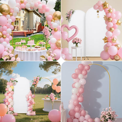 3-Piece Arch Cover Bundle – 7.2FT, 6.6FT & 6FT Stretch Spandex Backdrop Set – Wedding, Birthday & Photo Booth Arch Covers for Every Event