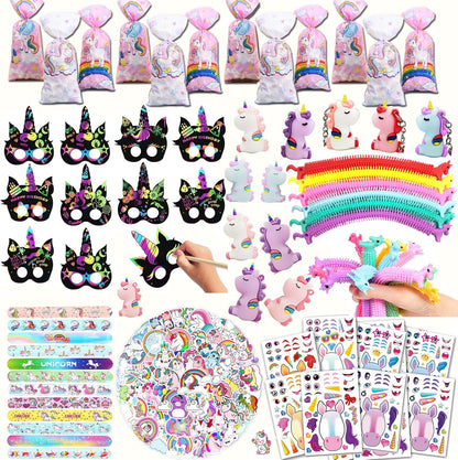CIRDOTSH Unicorn Party Favors - Kids' Birthday Supplies, Goodie Bags Decorations, Fillers & Toys - Pink