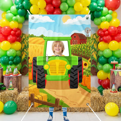 Serencatcher Engineer Party Decorations Photo Prop Backdrop 5x3.3ft Engineer Theme Cutout Backdrop Photo Booth Props Face in Hole Background Banner for Birthday Baby Shower Party Supplies Selfie Frame