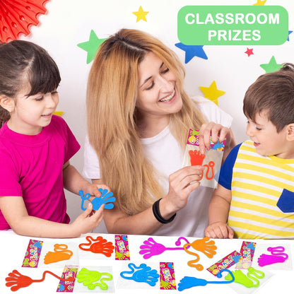 Large Sticky Hands & Feet Party Favors Supplies for Toddlers (20 PCS),Birthday Pinata Goodie Bag Stuffer Fillers for Kids,School Student Non Candy Treats Treasure Box Prizes Toys Gifts for Boys Girls