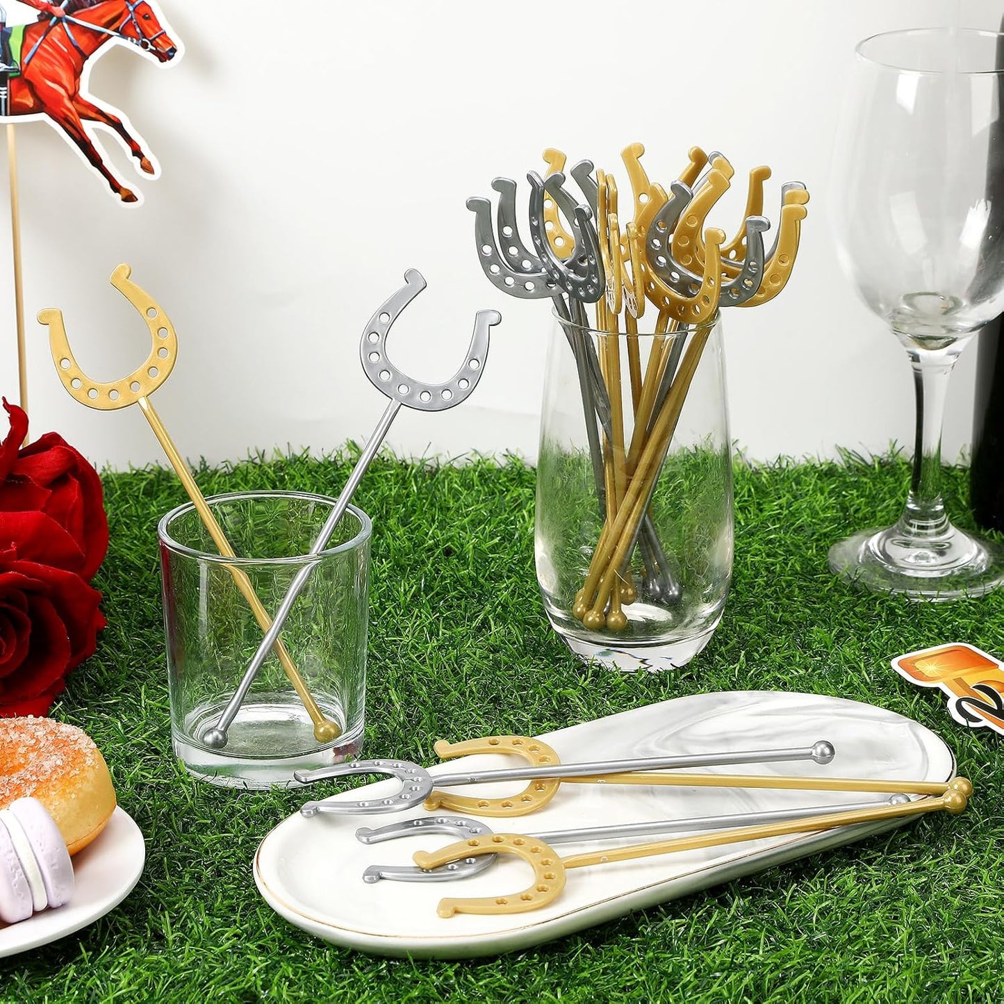 36 Pcs Graduation Cap Drink Stirrers Graduation, Cap Stick Cocktail Mixers 2026 Graduation Party Favors Hot Cocoa Bar Supplies Beverage Tea Party Bar Supplies Party Favor