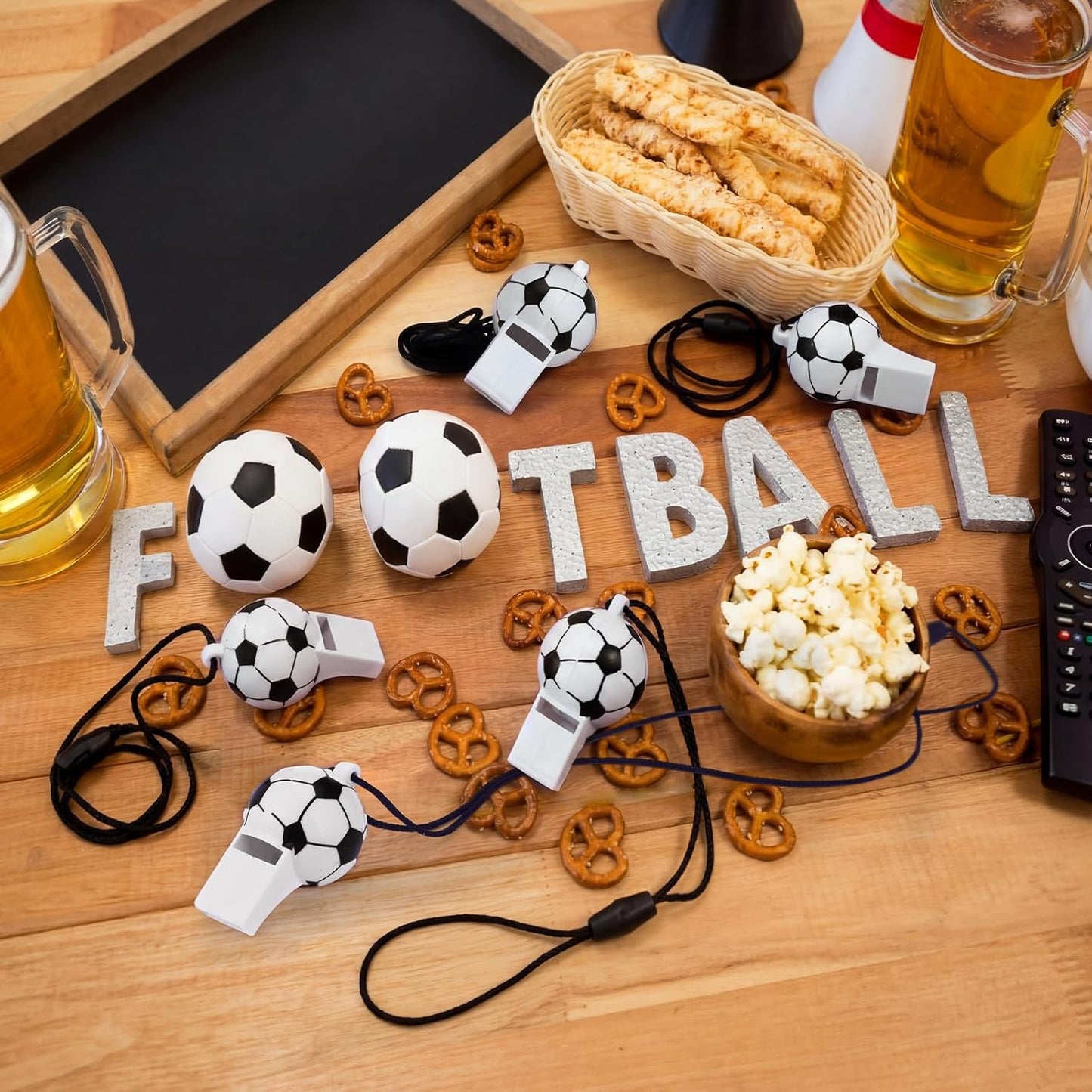 24 or 40 Pcs Baseball Football Soccer Sport Whistles Stadium Sporting Party Favor Noisemakers with Lanyard for Events Team Noise Whistles Loud Sound Party Acc