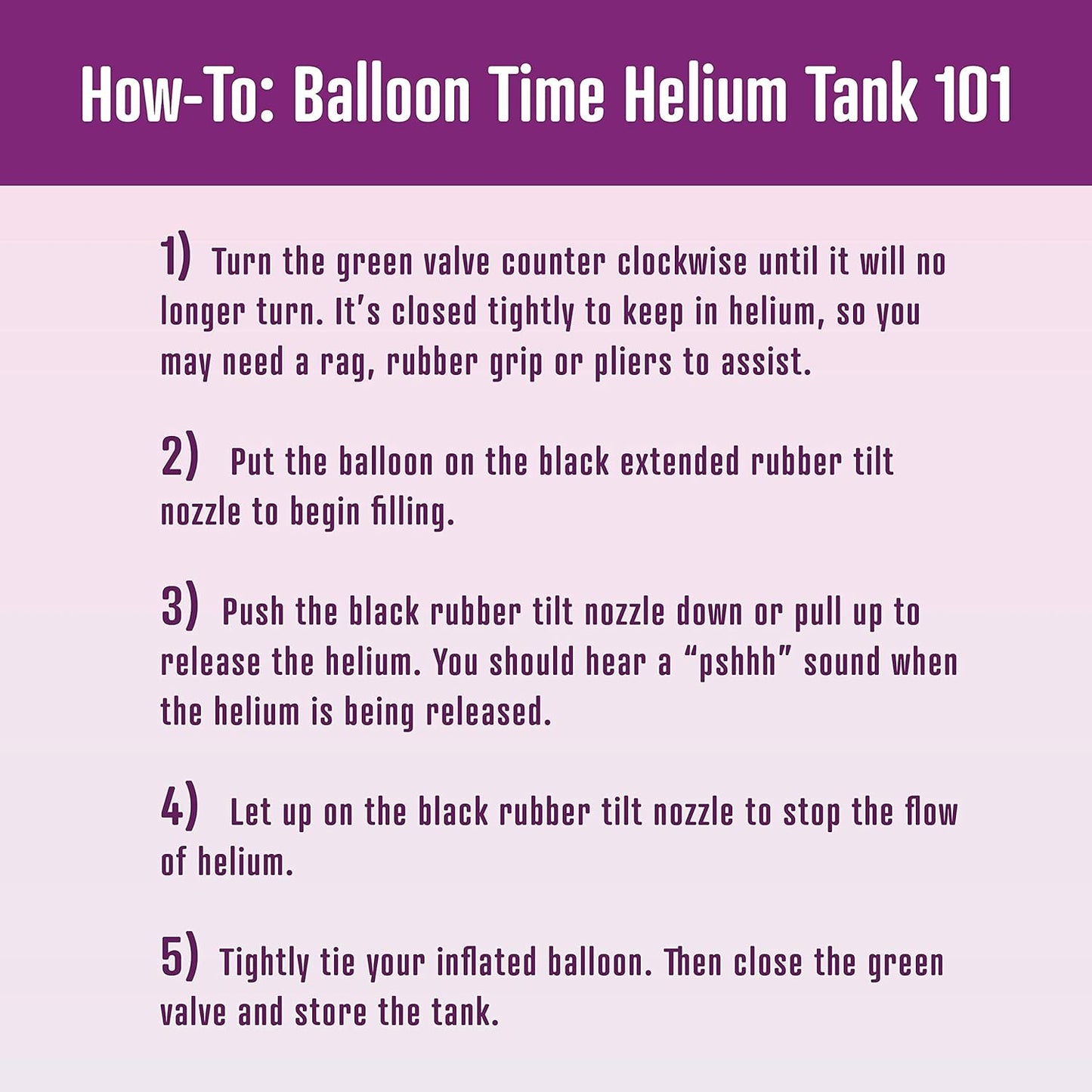 Helium Tank for Balloons At Home, 50 Balloons and White Ribbon, 12 Black Balloon Weights, Plus Balloon Tying Tool
