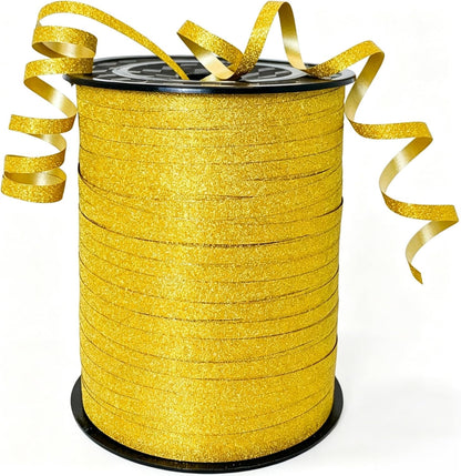 500 Yard Curling Ribbon, Rainbow Glitter Curly Ribbons for Gift Wrapping, Balloon String Ribbon, Thin Gift Wrap Ribbon for Valentine's Day Wedding Birthday Party Christmas Decorations