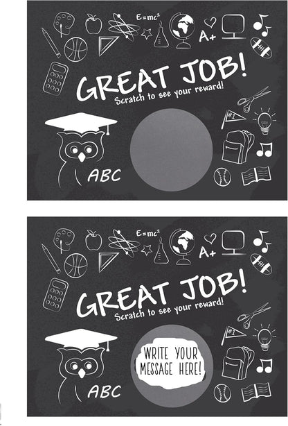 My Scratch Offs - Customizable Scratch-Off Cards Graffiti Design for Prizes, Classroom Rewards & Teacher Supplies, 50 Pack
