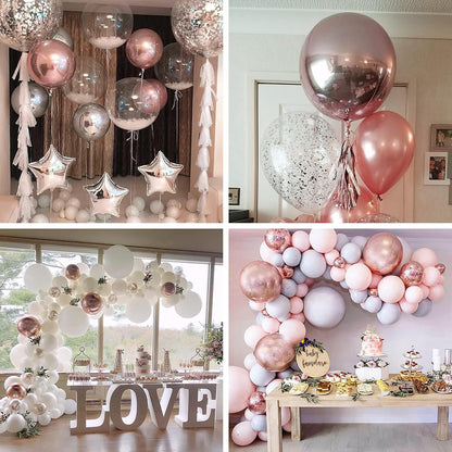 PartyWoo Metallic Gold Foil Balloons 20pcs Different Sizes Pack of 22 15 10 Inch Large Round Foil 4D Inflatable Mirror Ball Mylar Balloons for Graduation Birthday Baby Shower Party Decorations