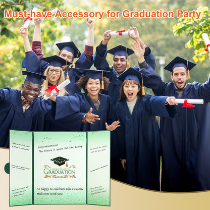Graduation Guest Book 2026 Graduation Party Decorations Class of 2026 Graduation Sign in Book Signature Board Keepsake Grad Party Supplies College High School Graduation Gift Card Book (Blue)