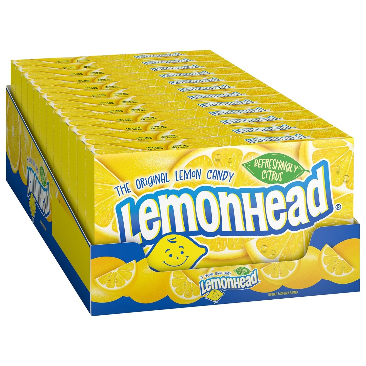Lemonhead Hard Lemon Candy, 0.8 Ounce Boxes (Pack of 24)