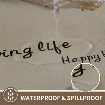 Rectangle Table Cloth,100% Waterproof Tablecloth Oil Proof Spill Proof Vinyl Table Cloth, Wipe Clean Plastic Table Cover for Dining, Camping, Indoor and Outdoor 52" x 70",Leaves
