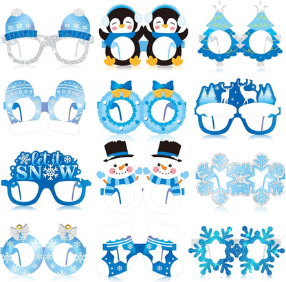 32 Pcs Spa Party Favors Paper Glasses Makeup Paper Eyeglasses Frames Spa Photo Booth Props Selfie Props for Makeup Birthday Party Decorations