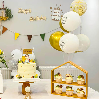 JOYYPOP 4 Sets Balloon Stand Kit For Table, Balloon Sticks with Base Birthday Graduation Party Decorations Wedding