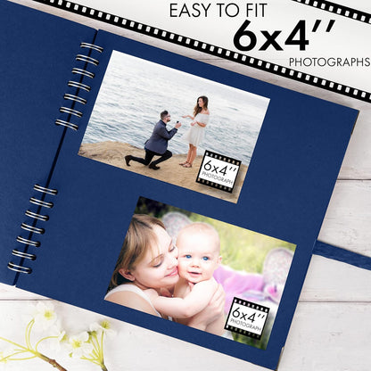 Bstorify Scrapbook Album 60 Pages (8 x 8 Inch) Brown Thick 200gsm Kraft Paper, Photo Album Scrapbook, Memory Book - Ideal for Your Scrapbooking Albums Art & Craft Projects