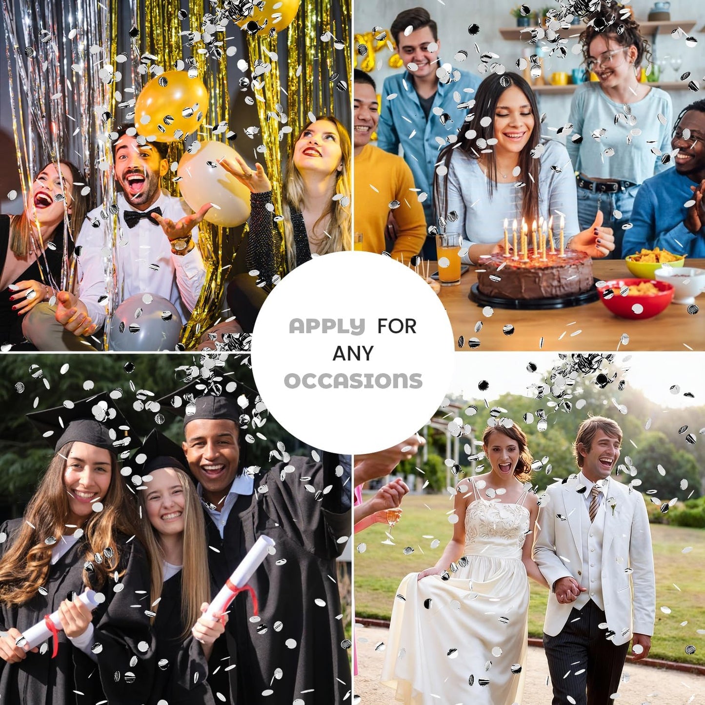 Small Confetti Cannon 24 Pack Mini Confetti Poppers Multicolor Party Poppers Confetti Small Party Confetti for Kids Ideal for Weddings Birthdays Graduations Baby Shower Christmas New Years