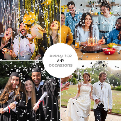 Small Confetti Cannon 24 Pack Mini Confetti Poppers Multicolor Party Poppers Confetti Small Party Confetti for Kids Ideal for Weddings Birthdays Graduations Baby Shower Christmas New Years