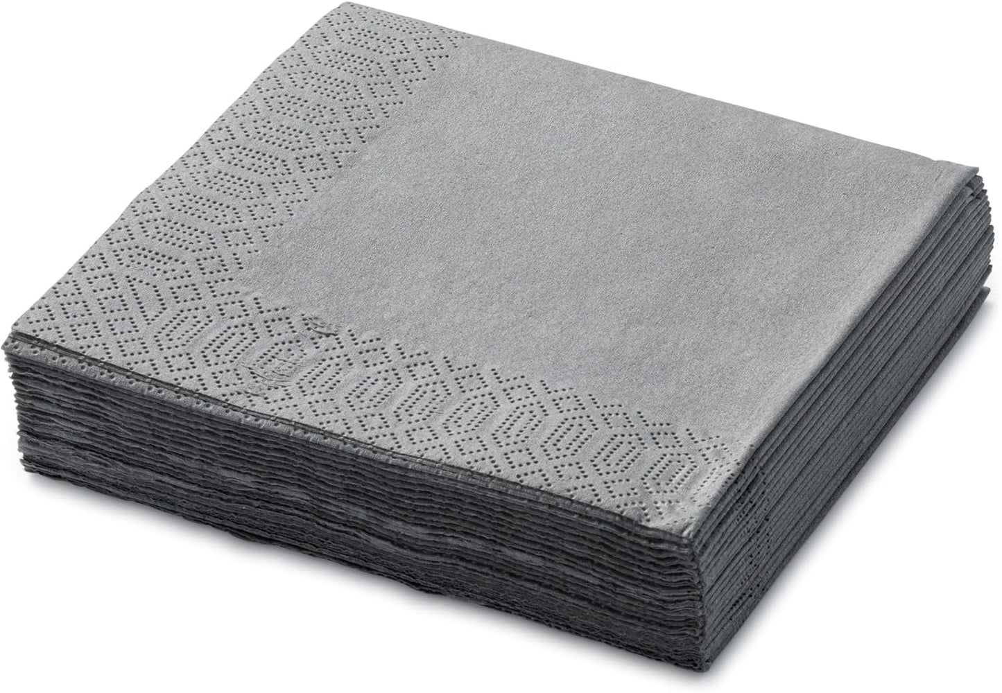 Black Beverage Napkins (300 Count) 2-Ply Disposable Cocktail Napkins for Bar, Weddings, Parties, Events, Premium Quality and EU Made