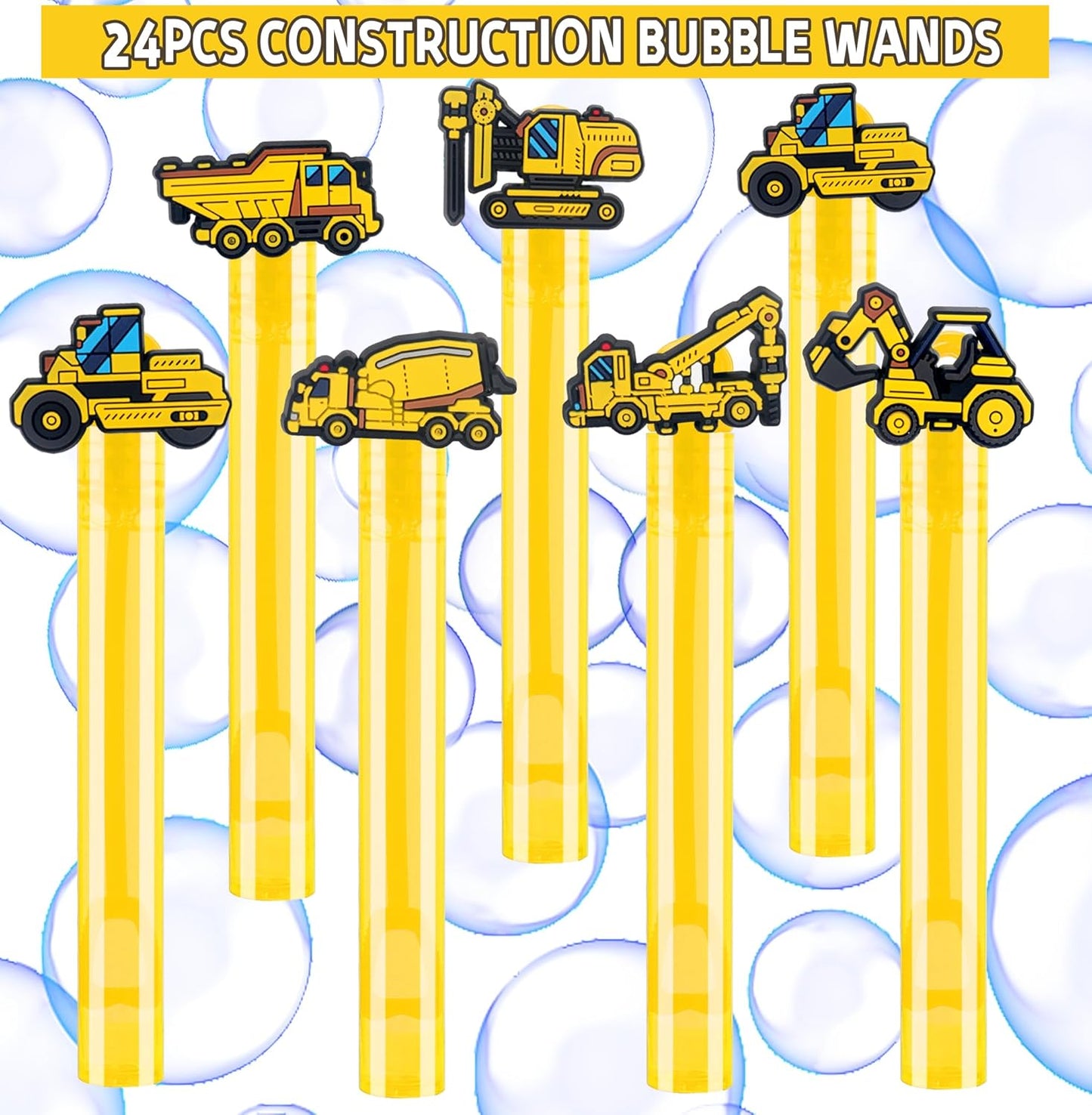 24PCS Animal Bubble Wands for Wild One Birthday Baby Shower Decorations Safari Jungle Theme Party Favors Supplies, Pinata Goodie Bags Filler, Classroom Prizes, Valentines Gifts, Easter Stuffers