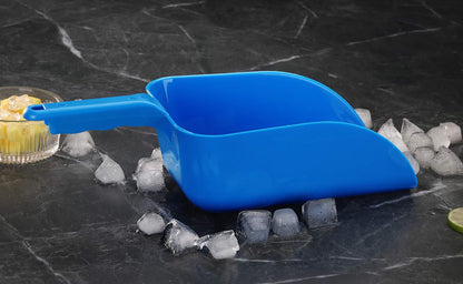 New Star Foodservice Commercial Grade Polycarbonate Plastic Utility Ice Scoop, White, 64 oz