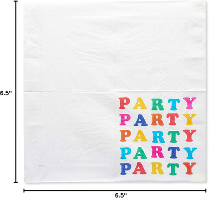 American Greetings Rainbow Party Supplies, Lunch Napkins (50-Count)