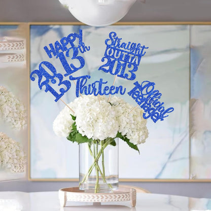 15 PCS 50th Birthday Centerpiece Sticks Fifty Happy 50th Straight Outta 1976 Table Flower Centerpieces Sticks Cheers to 50 Floral Decorations for 50th Birthday Party Centerpieces Supplies Black