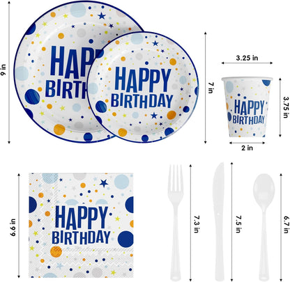 350 Pcs Black Plastic Plates For Party, Black Disposable Plates Set, 50 Of Each 9" Dinner Plate Set, 7" Dessert Plate, Cups, Napkins & Cutlery Plastic Dinnerware Set Exquisite