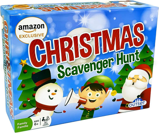 Outset Media Christmas Scavenger Hunt Game (Amazon Exclusive) – Contains 220 Cards – Christmas Themed Party Game for 2 or More Players Ages 6 and up