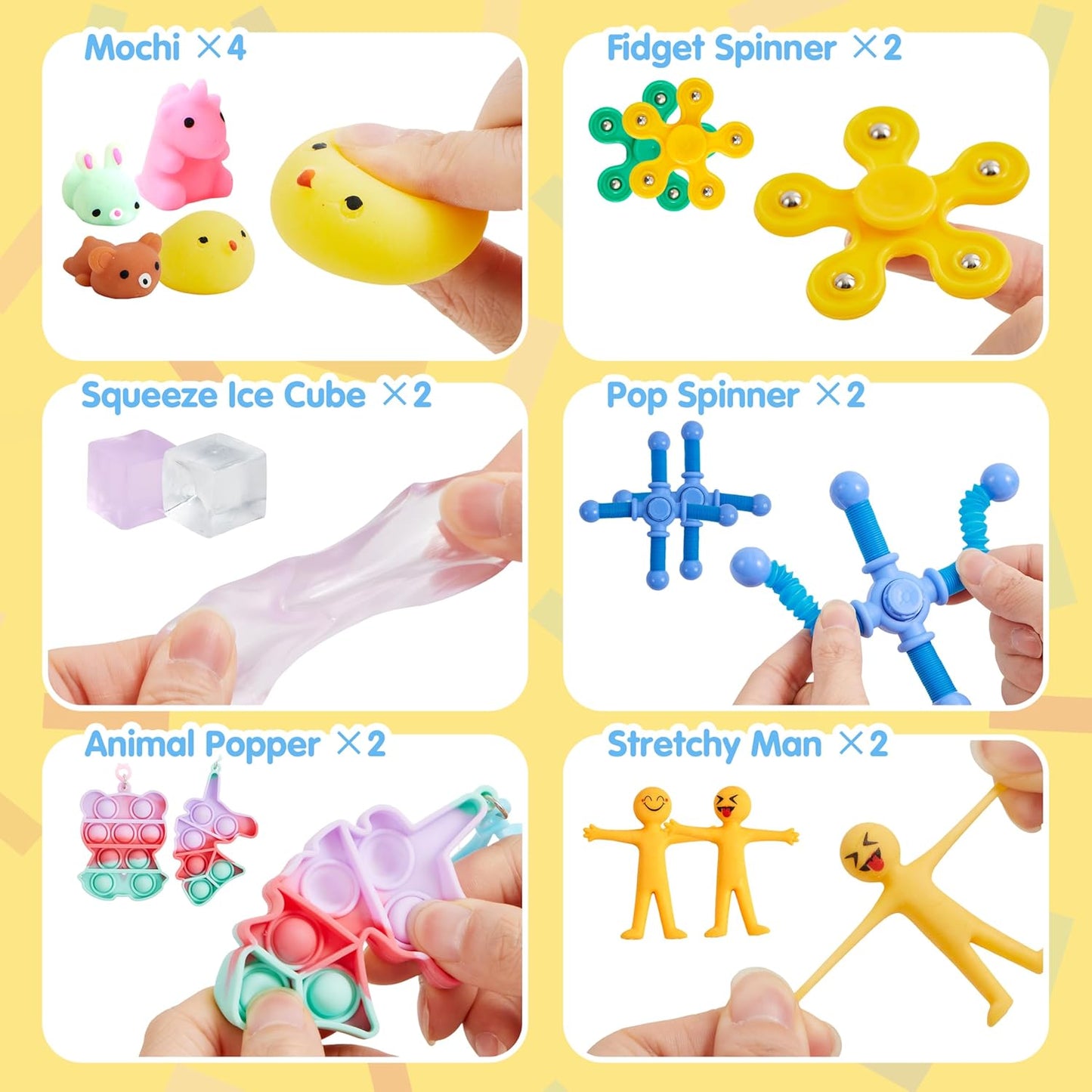 JOYIN 36 Pcs Party Favors for Kids, Fidget Toys Pack, Sensory Toy,Easter Goodie Bags Fillers for Birthday Party, Prizes in Bulk for School, Pinata Stuffers, Classroom Prizes, Treasure Box Toys