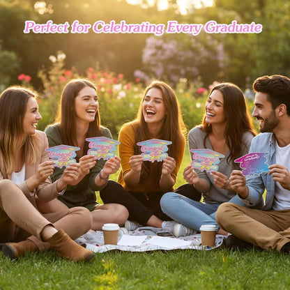 FaCraft 36PCS Who Knows Graduate Best Game Cards Class of 2026 Party Games Activities for High School Senior College School Graduation Party Favor Supplies Grad Game Graduation Decorations 2026