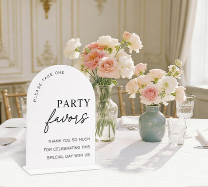 Sign Our Bible Wedding Sign, White Acrylic Wedding Guest Book Sign, Bridal Shower Decor, Elegant Arch Acrylic Table Top Signs for Reception Marriage Engagement Party Decorations