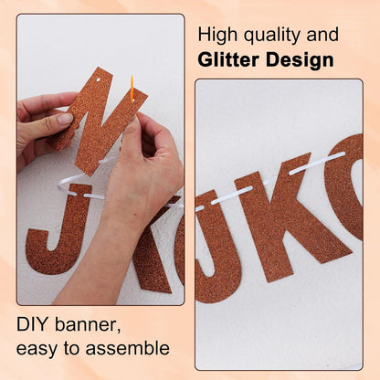 BEISHIDA 116 PCS A-Z DIY Letter Banner Kit Make Your Own Banner Including 111 Letters and Numbers 3 Rope and 2 Threading Device,Customized for Birthday Graduation Wedding Decor Black