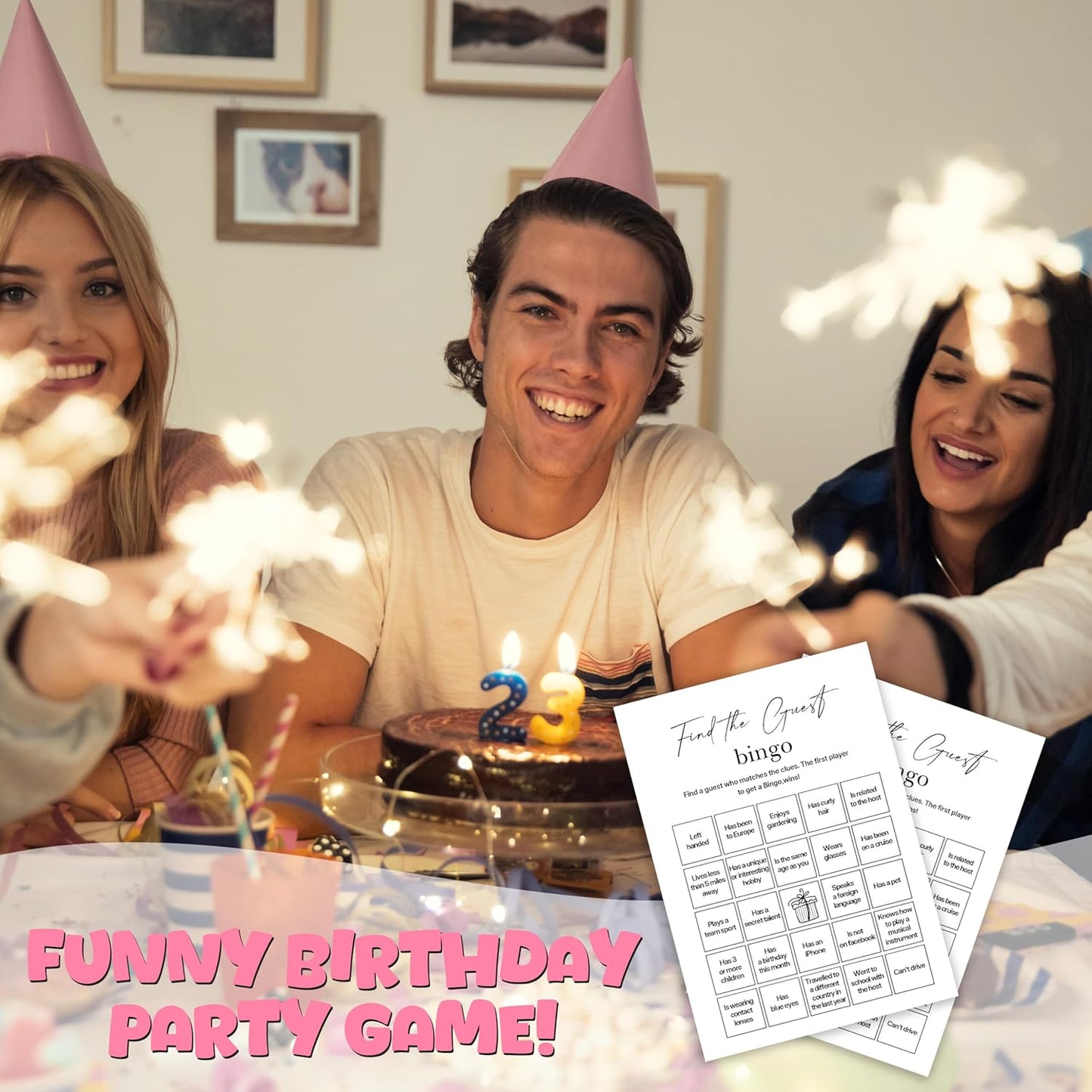 Birthday Party Games, My Favorite Memory, 25 Pcs Card Set for Guests, Fun Birthday Game for Teen Adults – A06