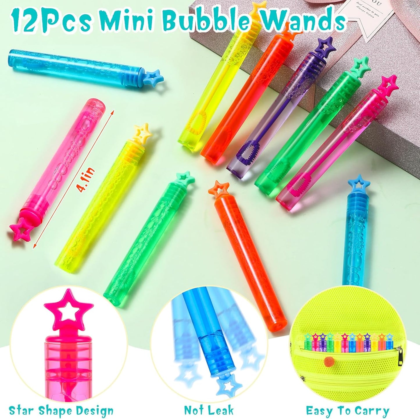 Winrayk Cat Party Favors Birthday Supplies for Kids Girls, Squishy Toy Straw Mini Bubble Wand Keychain Slap Bracelet Sticker, Classroom Pinata Filler Goodie Bag Stuffer Cat Themed Party Favors Decor