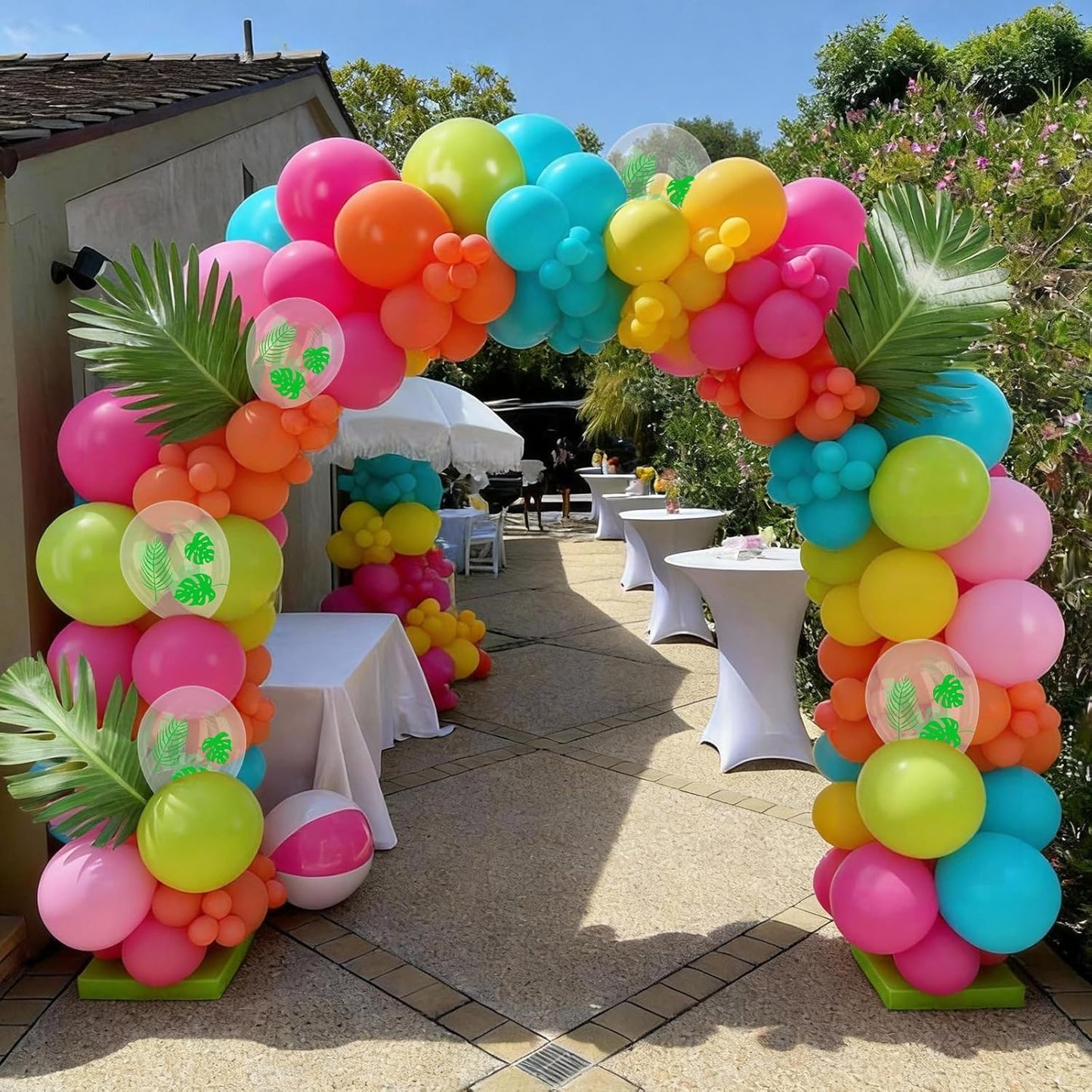 Black White Bow Balloons, 50 Pcs Pearl White Dot Printed Balloons with Black Bow and Cream Heart foil Balloon for Alternative Birthday Party Baby Shower Wedding Bachelorette Party Decorations