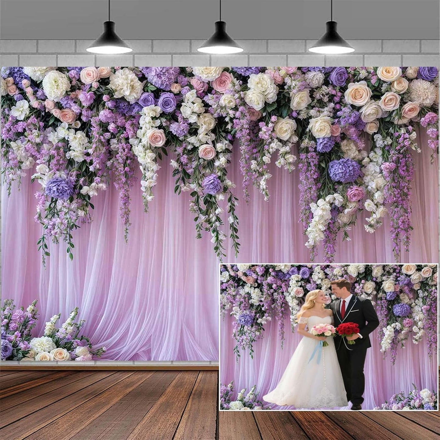 10x8ft Country Wedding Photography Backdrop Rustic Barn Door Photography Backdrop Farmhouse Pink Flower Cabin Wooden Birthday Baby Shower Wedding Bridal Party Banner Photo Booth Props Background