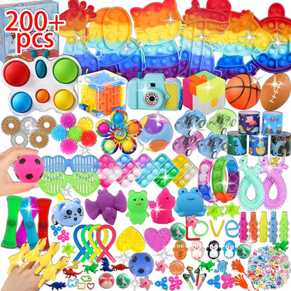 BILLFULL 1000 Pcs Party Favors for Kids, Fidget Toys Bulk, Birthday Gift Toys, Fidgets Stocking Stuffers, Treasure Box Party, Goodie Bag Carnival Prizes, Pinata Filler Stuffers Classroom