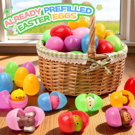 KissFuture Party Favors for Kids, 24PCS Animal Squishy Toys, Goodie Bag Stuffers for Kids, Pinata Stuffers, Birthday Gifts for Boys & Girls, Treasure Chest Prizes, Classroom Prizes