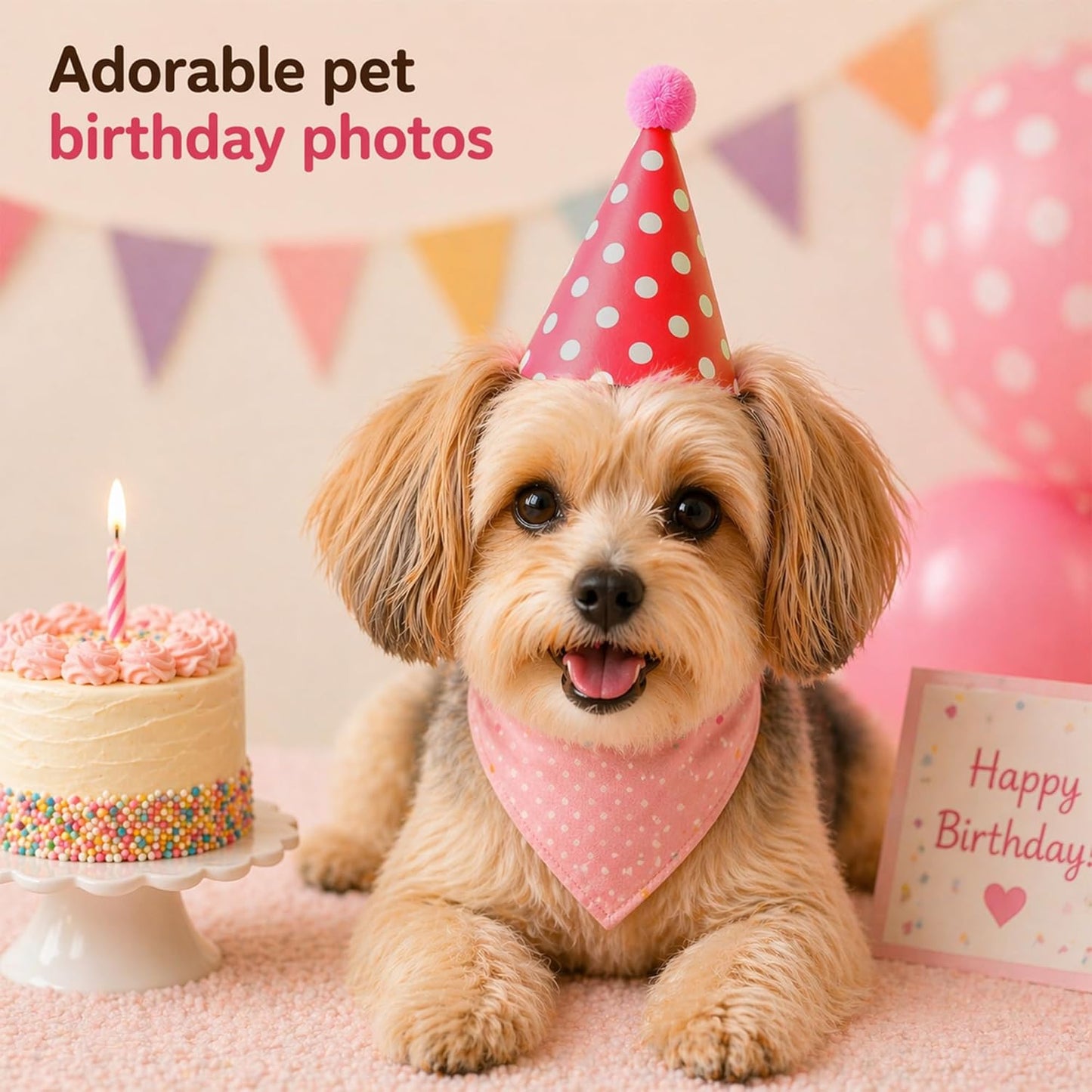 Vesil Mini Kids Birthday Party Hats, Assorted, DIY Assembly Required
