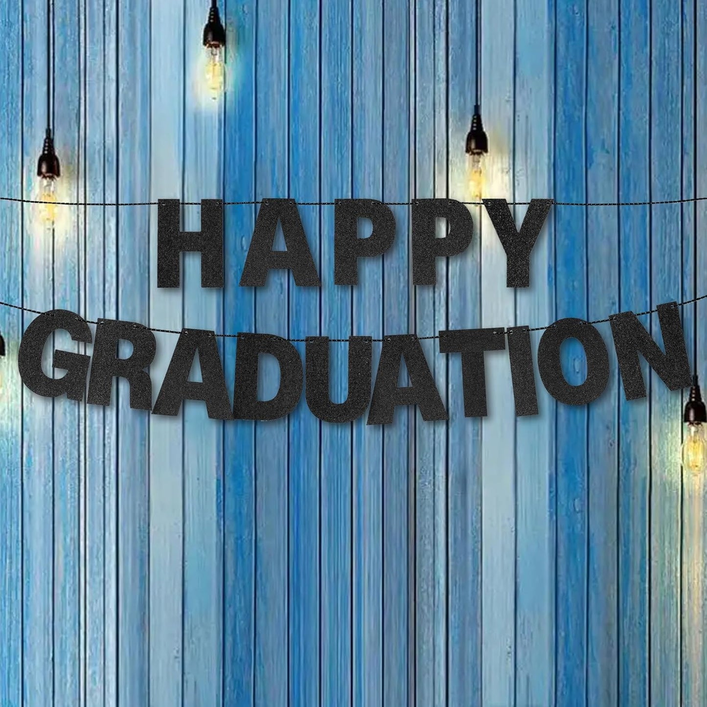 DIY Banner Kit with Letters Glitter Banner Letters Customizable Birthday Banners Graduation Banner Custom Party Hanging Banner for Graduation Wedding Party Baby Shower Decoration(Gold)