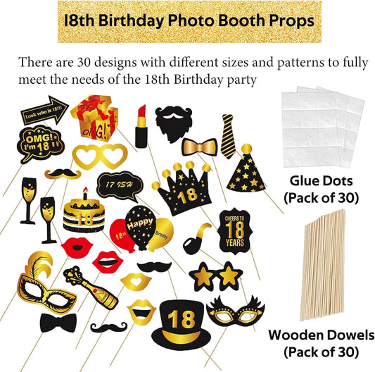 Hawaiian Party Photo Booth Props Kit, 30 PCS Luau Photo Booth Props with Large Inflatable Selfie Picture Frame for Hawaiian Tropical Tiki Summer Pool Party Supplies