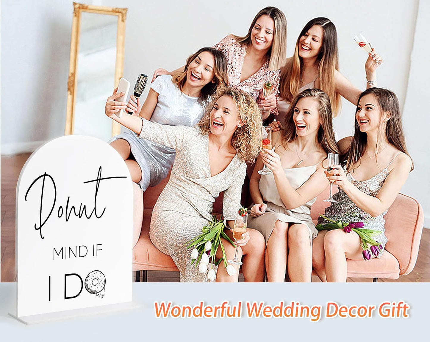 Audio Guest Book Sign, White Arch Acrylic Wedding Sign, Audio Guest Book Wedding Phone, Bridal Shower Decor, Engagement Party Decor, Centerpiece Table Decorations Party for Bride and Groom-14