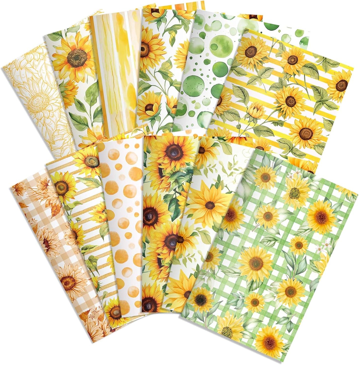 24 Pieces Sunflower Themed Small Pocket Notebook Journals Bulk 12 Distinct Yellow Floral Designs Lined Inner Pages Mini Memo Notepads for Home Office Stationery Supplies Sunflower Party Favors