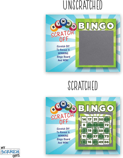 My Scratch Offs Casino Night Party Game - 26 Cards (24 Non-Bingo, 2 Bingo)