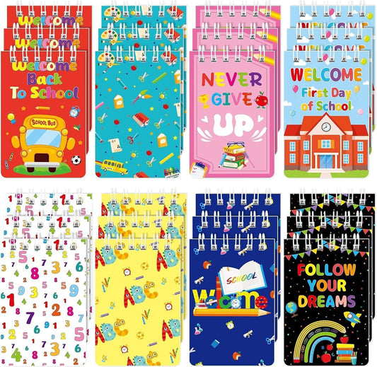 MARFOREVER 24 Pack Mini Animal Notepads Cat Dog Themed Party Favors Cat Dog Mini Spiral Notepads Pet Kitty Gifts for Birthday Teacher Students Reward School Classroom Supplies Goodie Bags Stuffers