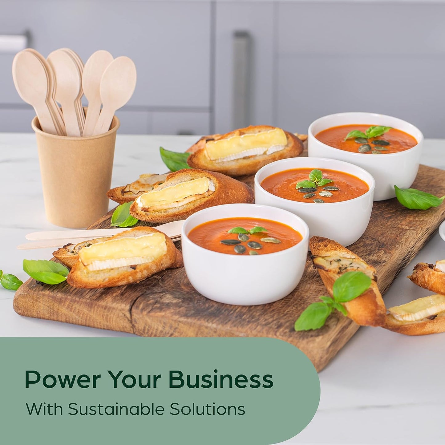PURPLECLAY Wooden Disposable Utensils Set, 360 PCS Compostable Silverware (120 Forks, 120 Spoons, 120 Knives) Eco Friendly, Plastic-Free Cutlery for Parties & Catering, Alternative to Bamboo Utensils