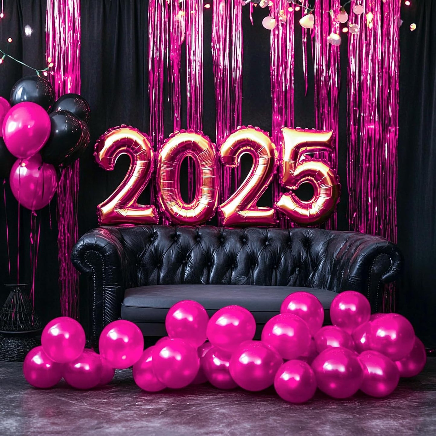 PartyWoo Silver Streamers 3pcs Tinsel Backdrop 8.2FT Metallic Tinsel Foil Fringe Streamer Curtains Party Photo Booth Backdrop for Graduation Baby Shower Bachelorette Wedding Disco Party Decorations