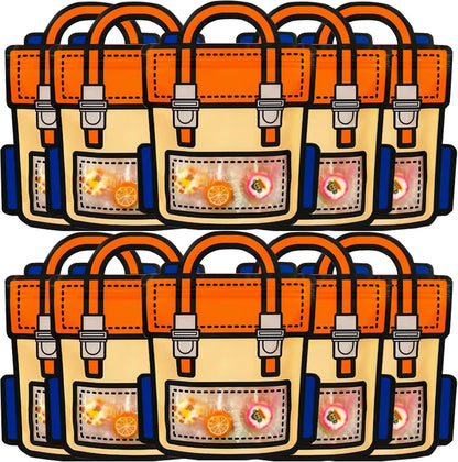 30 PCS Bulk Gift Bags for Kids with Handle,Children Large Goodie Bags with Stand-up Bottom, Grip Seal Party Favor Bag, Students Back to School Treat Bag, Cute Snack Candy Bags for Birthday, Classroom