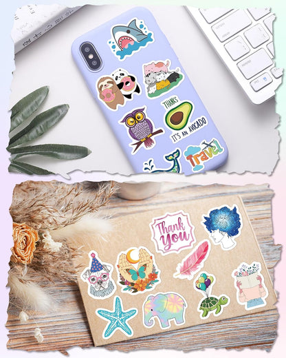 300 Pcs Stickers for Kids, Cute Water Bottle Vinyl Waterproof Laptop Stickers for Students Gifts School Supplies Classroom Teacher Prizes Stocking Stuffers Sticker Pack for Kids Girls Teens