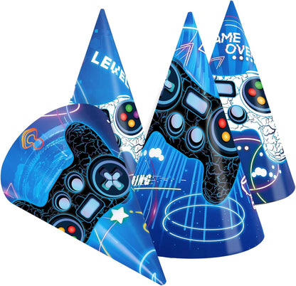 WERNNSAI Birthday Party Hats - 12 Pcs Birthday Party Supplies Cone Hat Headbands Colorful Paper Party Hats for Kids