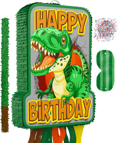 Jergrim Blue Monster Truck Piñata, Small 4 Piece Set, perfect for Kids Birthday Parties, Race Car Party Supplies fits piñata candy and party favors (17”X11”) Durable!