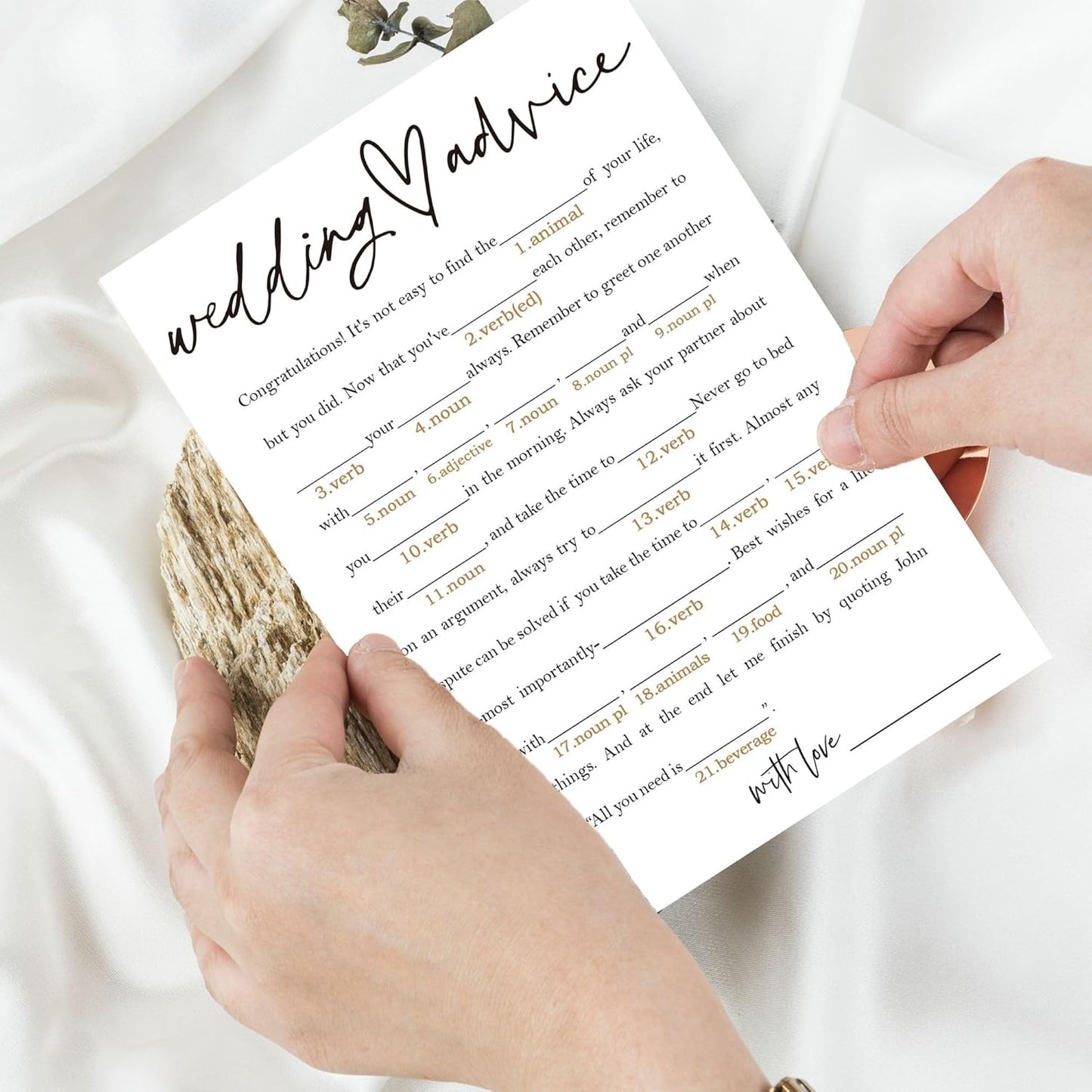 Bridal Shower Bingo, What Will The Bride to Be Receive, 25Pcs Bridal Bingo Game Cards, Engagement Party Games for Guests, Minimalist White Wedding Party Supplies - A18